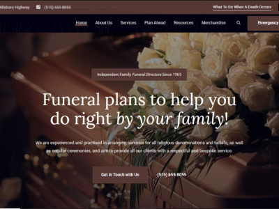 Squarespace memorial website obituary tribute site remembrance website