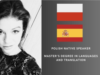 A professional translation from Spanish to Polish and vice versa