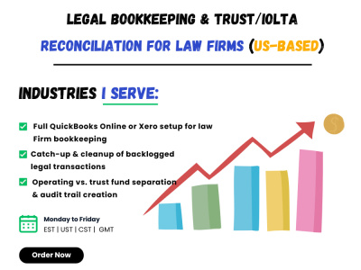 Legal Bookkeeping & Trust/IOLTA Reconciliation for Law Firms (US-Based)