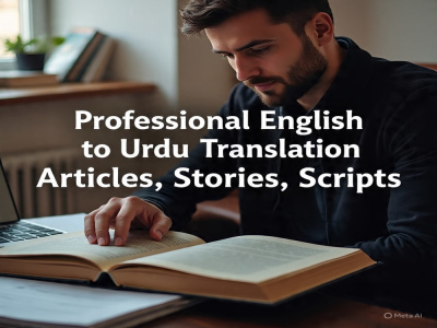 Professional English to Urdu Translation by Experienced Journalist