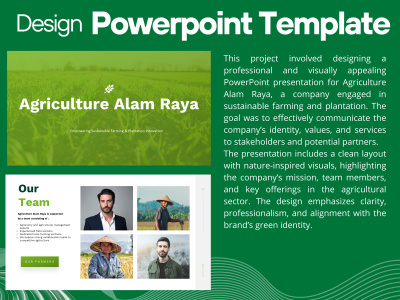 Professional and Visually appealing PowerPoint presentation for Agriculture