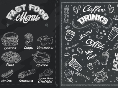 A personalized Chalkboard style Font and Drawing.