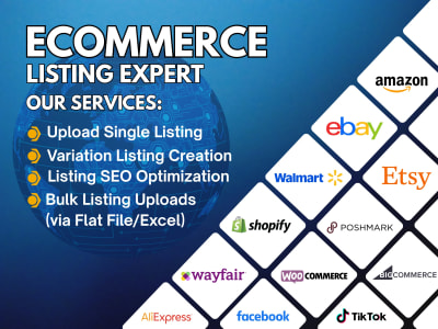 List Items on e-Commerce Platforms like Amazon, eBay, Walmart, ETSY & more.