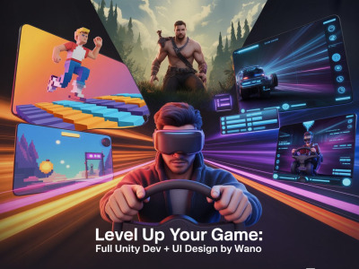 A complete Unity game with stylized UI/UX, characters & gameplay