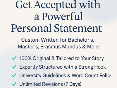 Compelling Personal Statement for University Admission