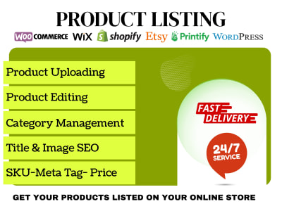 Product Listings in English, Spanish or French – E-commerce Support