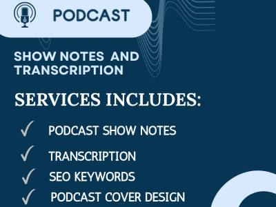 Accurate podcast transcription and SEO-optimized show notes