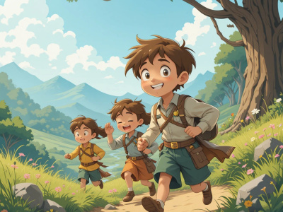 An amazing childrens book illustration