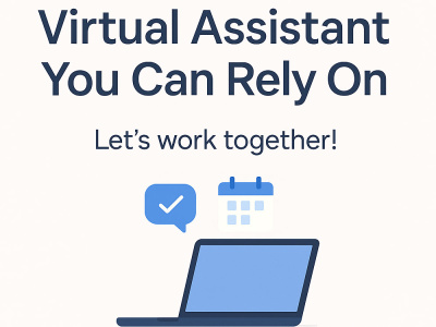 Fast & ReliableVirtual Assistant for Chat, Scheduling, & Admin Task