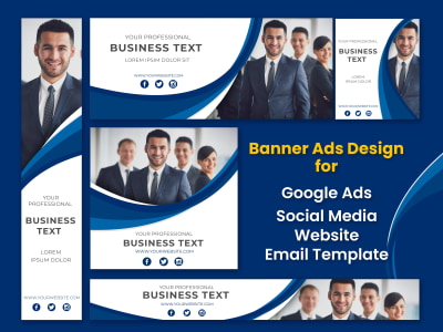 Professional Modern Banner Design for Print, Web & Social Media