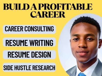 A resume writing resume design career consulting coach side hustle research