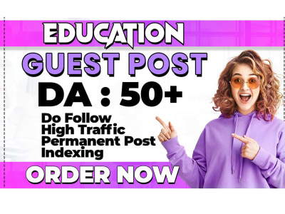 Education guest post on high da sites with do followbacklinks