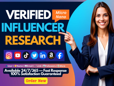 Influencer Outreach Research and Influencer Lists for Marketing Campaigns