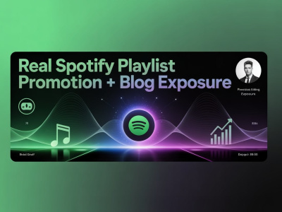 Promote your music on real Spotify playlists and blogs