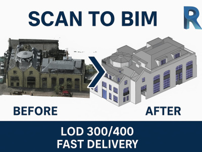 Convert your point cloud into an accurate Revit BIM model (LOD 300)