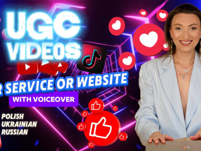UGC ads video in Polish, Ukrainian for your service and website