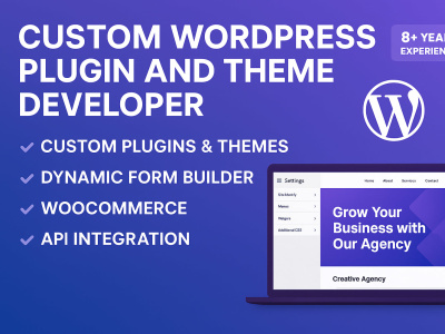 Expert WordPress Plugin & Theme Developer, Api Integration