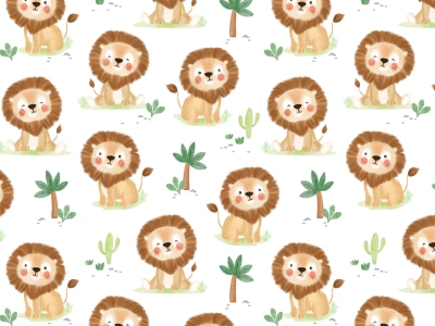 Cute seamless textile patterns for baby, kids and children's clothing