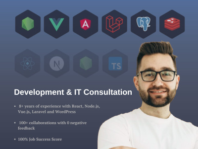 Full-stack development consultation| back end | front-end | react developer