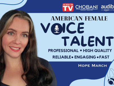 American Female Voice Over Artist for Commercial and Narration