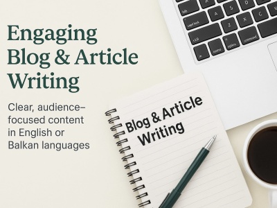 An engaging blog post or article in English or Balkan languages