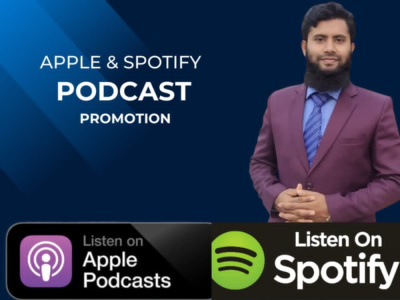 Apple podcast and Spotify promotion