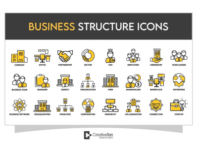 Clean Vector Set of Icons matching your branding, website and print