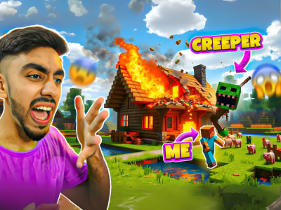 High CTR Minecraft YouTube Thumbnail  Click Magnet Design  Custom Pose