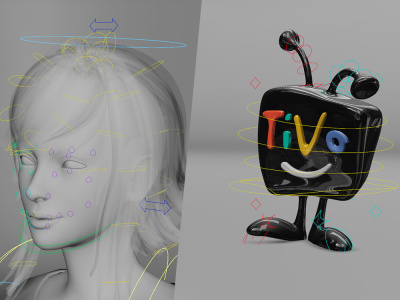 A comprehensive custom character rig designed for game or production use.