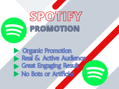 Spotify album promotion, spotify music track promotion
