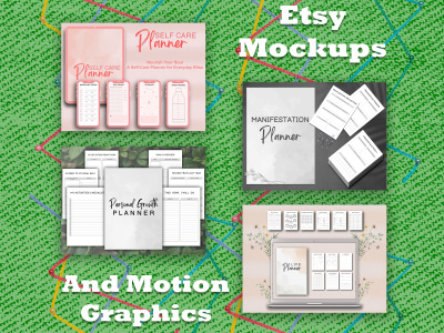 Etsy Mockups and Motion Graphics