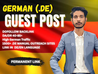 Do Follow German Guest Post Backlink DA 50+