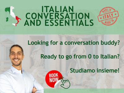 Beginner Italian Lessons & Conversation Practice with a Native Speaker!