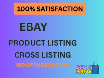 Do ebay listing, ebay product listing, ebay SEO listing, ebay lister