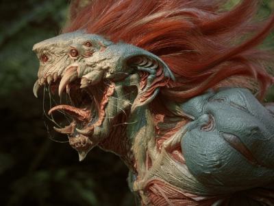 A realistic 3d characters or creatures for film or games