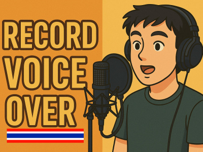 A high-quality Thai native voice recording.