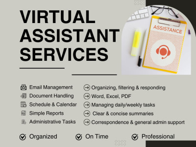 Virtual Assistant for Email Management, Documents, and Schedule
