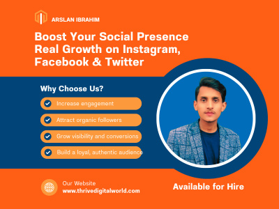 Social Media Marketing Expert | Instagram, Facebook & YouTube Growth