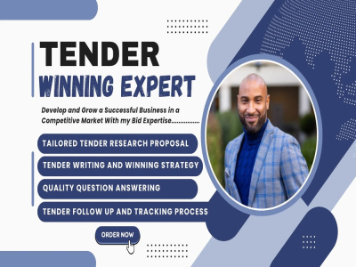 Tender bid writing with 80 to 90 winning rate on cleaning and other service