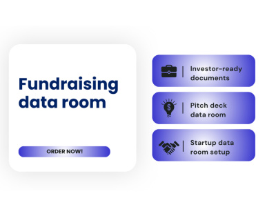 A professional investor data room for startups & fundraising