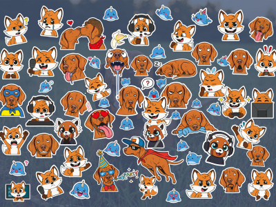 Custom twitch or discord emotes for you (illustration)