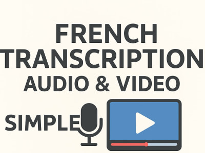 High-quality French transcriptions for your files