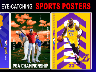 Advertising sports posters, flyers, banners, sports graphics design