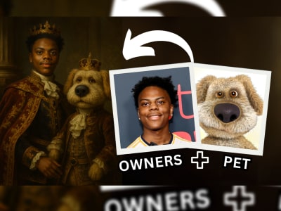 Royal Pet and Owner Portrait