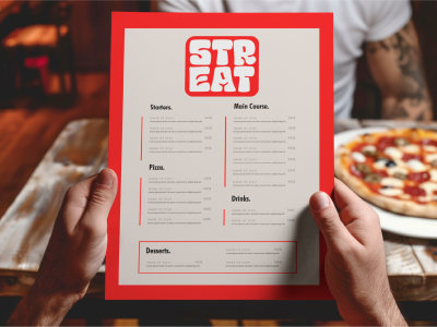 Modern and professional restaurant menu design