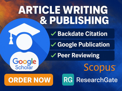 Write and published article in ranked journals index by google scholar