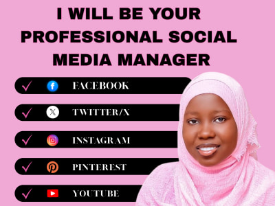 Social media management & manager for your social media pages