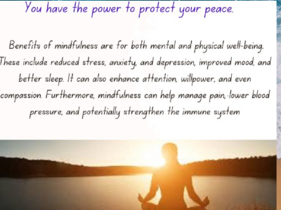 Personal development by practicing mindfulness