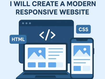 I will build a fast, responsive, SEO-friendly website with HTML, CSS ...