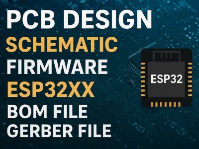 Custom PCBs Design & develop embedded systems Arduino, STM32, ESP32